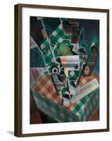 Still Life with Checked Tablecloth, 1915-Juan Gris-Framed Giclee Print