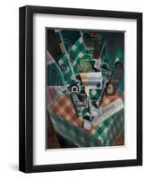 Still Life with Checked Tablecloth, 1915-Juan Gris-Framed Premium Giclee Print