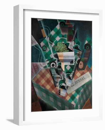 Still Life with Checked Tablecloth, 1915-Juan Gris-Framed Giclee Print