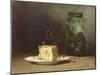 Still Life with Cheese (Oil on Canvas)-Guillaume Romain Fouace-Mounted Giclee Print