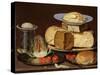 Still Life With Cheeses, Artichoke, And Cherries-Clara Peeters-Stretched Canvas