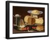 Still Life With Cheeses, Artichoke, And Cherries-Clara Peeters-Framed Giclee Print