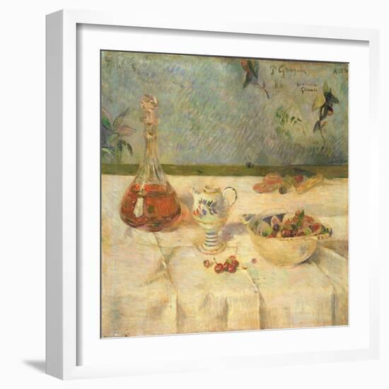 Still Life with Cherries, 1886-Paul Gribble-Framed Giclee Print