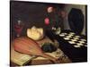 Still Life with Chess-Board, 1630-Lubin Baugin-Stretched Canvas