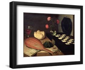 Still Life with Chess-Board, 1630-Lubin Baugin-Framed Giclee Print