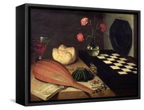 Still Life with Chess-Board, 1630-Lubin Baugin-Framed Stretched Canvas