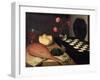 Still Life with Chess-Board, 1630-Lubin Baugin-Framed Giclee Print