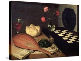 Still Life with Chess-Board, 1630-Lubin Baugin-Stretched Canvas