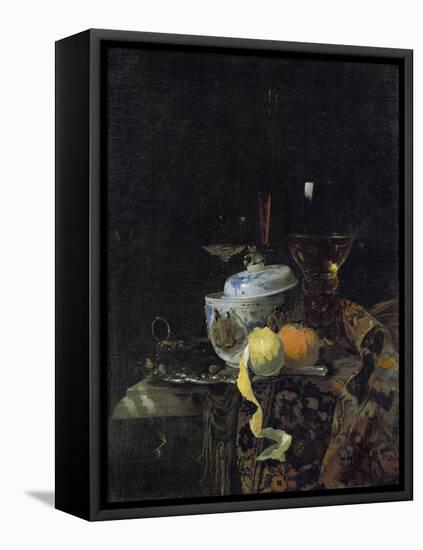 Still Life with Chinese Porcelain Box, 1662-Willem Kalf-Framed Stretched Canvas
