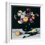 Still Life with Chrysanthemums Against Black, c.1912-Samuel John Peploe-Framed Giclee Print