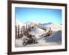 Still Life with Cinnamon Sticks, Nuts, in Sugar Desert-Hartmut Seehuber-Framed Photographic Print