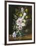 Still Life with Clematis, Honeysuckle and Peonies-Augusta Dohlmann-Framed Premium Giclee Print
