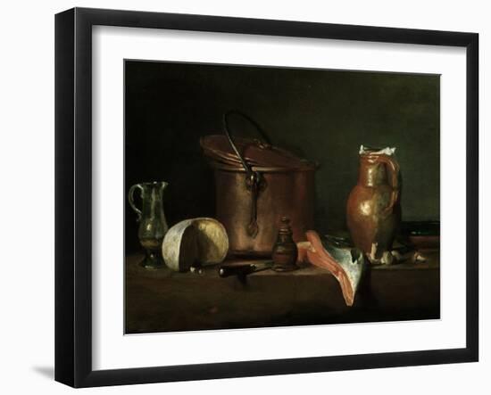 Still-Life With Copper Pot-Jean-Baptiste Simeon Chardin-Framed Giclee Print