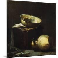 Still Life with Copper Pots and Black Fish-Soren Emil Carlsen-Mounted Giclee Print