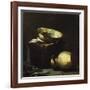 Still Life with Copper Pots and Black Fish-Soren Emil Carlsen-Framed Giclee Print