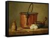 Still Life with Copper Vessel-Jean-Baptiste Simeon Chardin-Framed Stretched Canvas