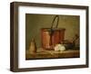 Still Life with Copper Vessel-Jean-Baptiste Simeon Chardin-Framed Giclee Print