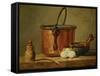 Still Life with Copper Vessel-Jean-Baptiste Simeon Chardin-Framed Stretched Canvas