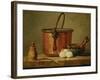 Still Life with Copper Vessel-Jean-Baptiste Simeon Chardin-Framed Giclee Print