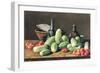 Still Life with Cucumbers and Tomatoes-Luis Egidio Melendez-Framed Giclee Print