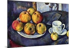 Still Life with Cup and Saucer-Paul C?zanne-Mounted Premium Giclee Print