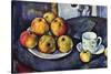 Still Life with Cup and Saucer-Paul C?zanne-Stretched Canvas