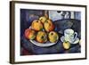 Still Life with Cup and Saucer-Paul C?zanne-Framed Art Print