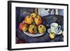 Still Life with Cup and Saucer-Paul C?zanne-Framed Art Print