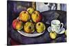 Still Life with Cup and Saucer-Paul Cézanne-Stretched Canvas