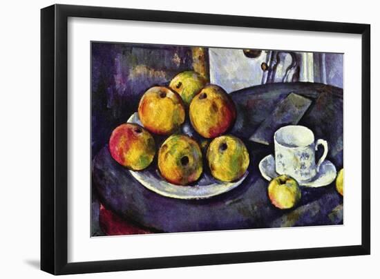 Still Life with Cup and Saucer-Paul Cézanne-Framed Premium Giclee Print