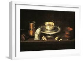 Still Life with Cup of Chocolate or Breakfast with Chocolate, 1640-Juan De Zurbaran-Framed Giclee Print