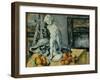 Still Life with Cupid in Plaster Painting by Paul Cezanne (1839-1906) 1894 Sun. 0,63X0,81M. Stockho-Paul Cezanne-Framed Giclee Print