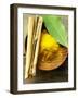 Still Life with Curry, Cinnamon and Bay Leaf-Foodcollection-Framed Photographic Print