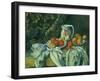 Still Life with Curtain, 1899-Paul C?zanne-Framed Giclee Print