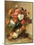 Still life with dahlias. Ca. 1886-90-Pierre-Auguste Renoir-Mounted Giclee Print