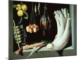 Still Life with Dead Birds, Fruit and Vegetables, 1602-Juan Sanchez Cotan-Mounted Giclee Print