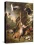 Still Life with Dead Game and Hares-Jan Weenix-Stretched Canvas