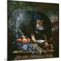 Still Life with Dead Game in a Marble Niche, 1706 (Oil on Canvas)-Alexandre-Francois Desportes-Mounted Giclee Print