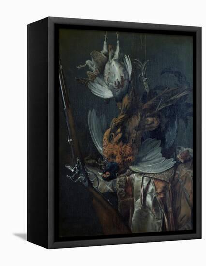 Still Life with Dead Game-Willem van Aelst-Framed Stretched Canvas