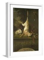 Still Life with Dead Hare and Partridges-Dirk Valkenburg-Framed Art Print