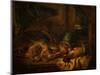 Still Life with Dead Rabbits (Oil on Canvas)-William Duffield-Mounted Giclee Print