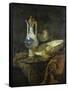 Still Life with Delft Vase and Bowl-Willem Kalf-Framed Stretched Canvas