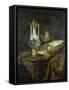 Still Life with Delft Vase and Bowl-Willem Kalf-Framed Stretched Canvas