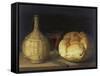 Still Life with Demijohn, Goblet and Bread, 1630-35-Sebastiano del Piombo-Framed Stretched Canvas