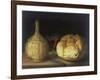 Still Life with Demijohn, Goblet and Bread, 1630-35-Sebastiano del Piombo-Framed Giclee Print