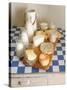 Still Life with Diary Products-Joerg Lehmann-Stretched Canvas