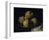 Still Life with Dish of Quince-Francisco de Zurbarán-Framed Premium Giclee Print