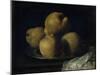 Still Life with Dish of Quince-Francisco de Zurbarán-Mounted Giclee Print
