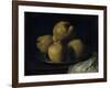 Still Life with Dish of Quince-Francisco de Zurbarán-Framed Giclee Print