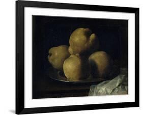 Still Life with Dish of Quince-Francisco de Zurbarán-Framed Giclee Print